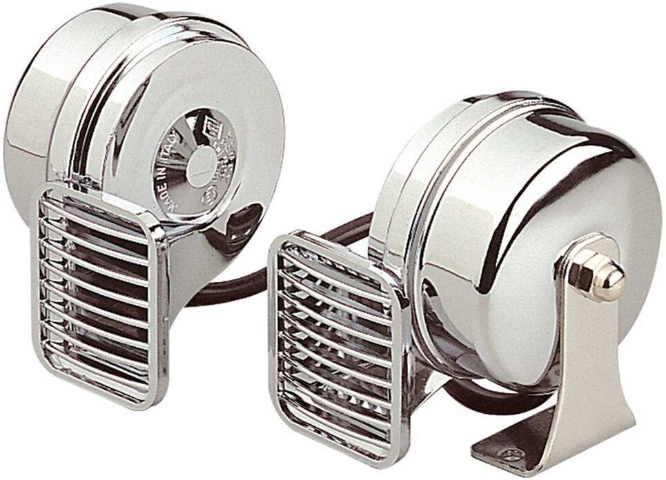 Marco Chromed Double Horn Silver One Size unisex