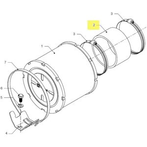 Vetus Vd6 Turbo Air Filter Tube One Size unisex Vetus Vd6 Turbo Air Filter Tube One Size unisex