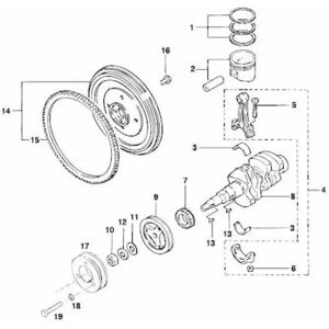 Vetus 0.25 Os M2 06/13/18 Crankshaft Bearing Set Grey One Size unisex Vetus 0.25 Os M2 06/13/18 Crankshaft Bearing Set Grey One Size unisex