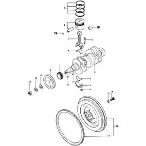 Vetus 0.50 Crankshaft Piston With Pin Grey One Size unisex Vetus 0.50 Crankshaft Piston With Pin Grey One Size unisex