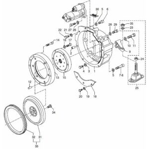 Vetus Hyundai Zf Flywheel Housing Grey 92 mm unisex Vetus Hyundai Zf Flywheel Housing Grey 92 mm unisex