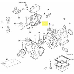 Vetus M2 04 Engine Cylinder Head Gasket Grey One Size unisex Vetus M2 04 Engine Cylinder Head Gasket Grey One Size unisex