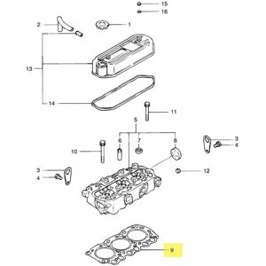 Vetus M3.09/28 Cylinder Head Gasket Grey One Size unisex Vetus M3.09/28 Cylinder Head Gasket Grey One Size unisex