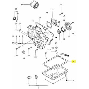 Vetus M3.09/m3.28/m3.29 Oil Pan Gasket Grey One Size unisex Vetus M3.09/m3.28/m3.29 Oil Pan Gasket Grey One Size unisex
