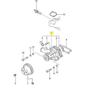 Vetus M3.10/m4.14 Complete Water Pump Grey One Size unisex Vetus M3.10/m4.14 Complete Water Pump Grey One Size unisex