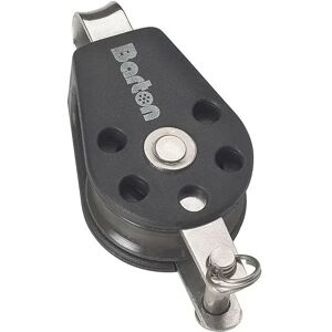 Barton Marine T2 Single Fixed Pulley With Becket&bearings Black 35 mm unisex Barton Marine T2 Single Fixed Pulley With Becket&bearings Black 35 mm unisex