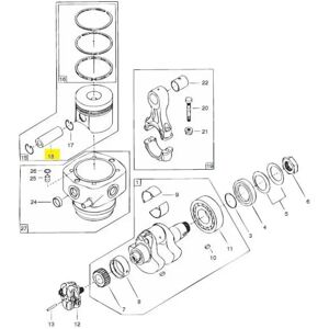 Vetus Piston Pin One Size unisex Vetus Piston Pin One Size unisex