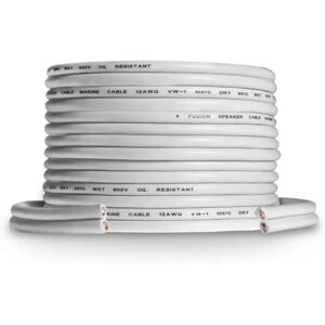 Fusion 12 Awg Subwoofer Cable White 7.62 m unisex Fusion 12 Awg Subwoofer Cable White 7.62 m unisex