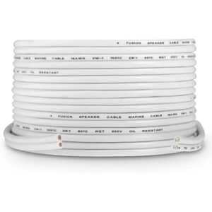 Fusion 16 Awg Speaker Cable White 7.62 m unisex Fusion 16 Awg Speaker Cable White 7.62 m unisex