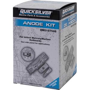 Quicksilver Aluminium Anode Set For Select Mercury 75-150hp 8m0107548 Grey One Size unisex Quicksilver Aluminium Anode Set For Select Mercury 75-150hp 8m0107548 Grey One Size unisex