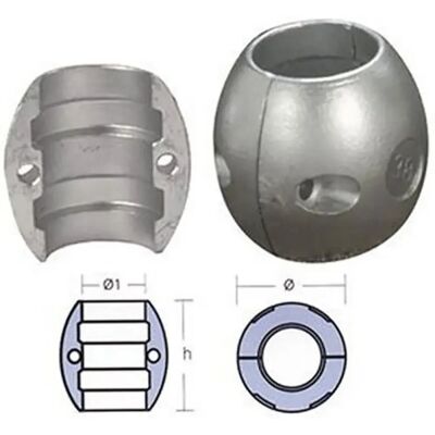 Tecnoseal Silver Boat Anode 76.2mm - Boat Part Tecnoseal Silver Boat Anode 76.2mm - Boat Part