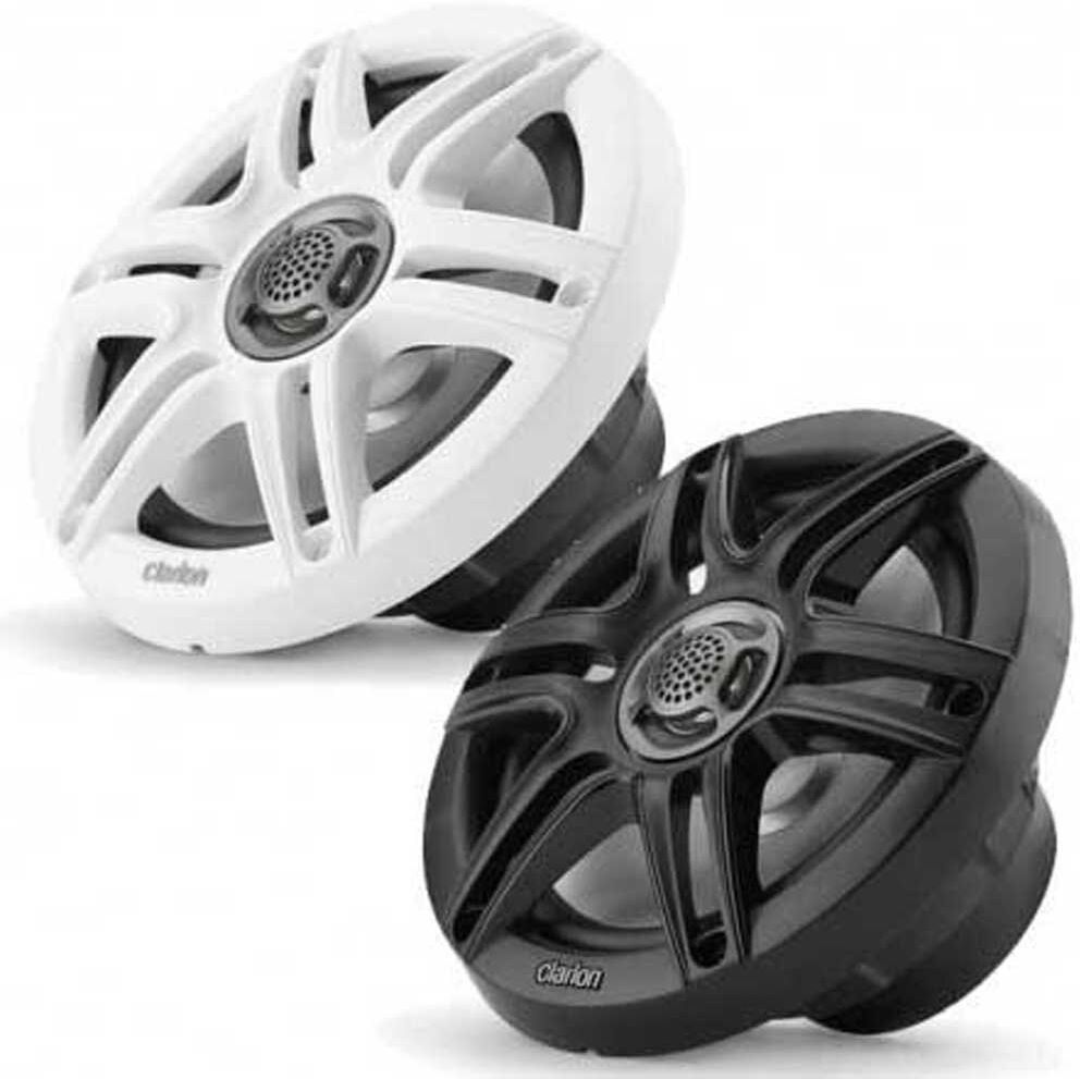 Clarion Marine Cms-651-swb 6.5´´ Coaxial Speakers Black / White One Size unisex
