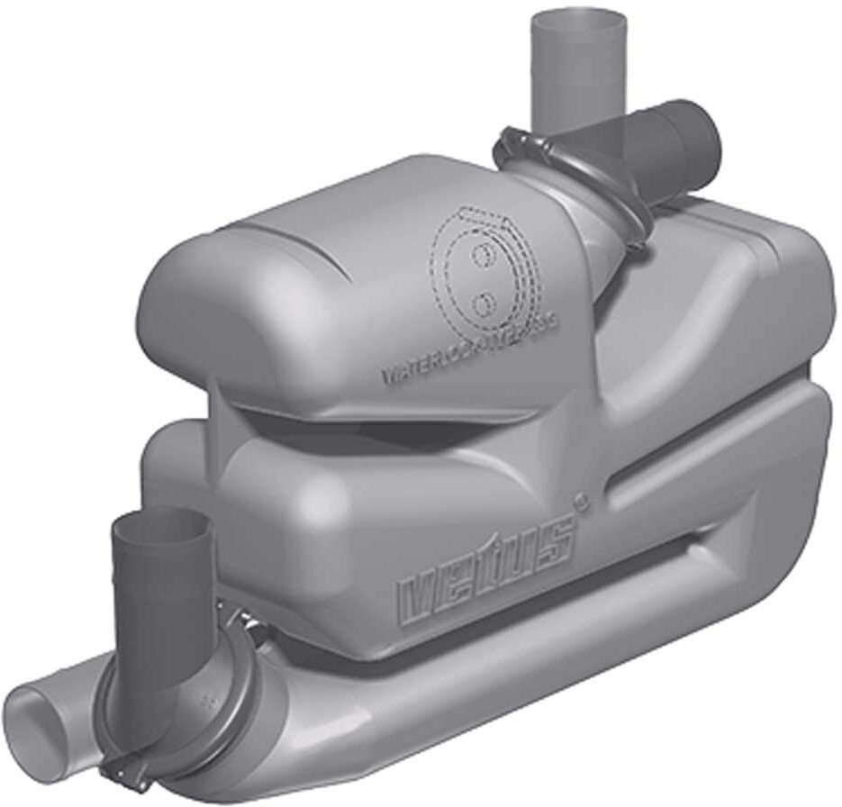 Vetus Lsg60 Exhaust System Mainfold Grey 60 mm unisex