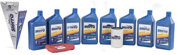Sierra Mercury Synthetic Oil Change Kit 25W unisex