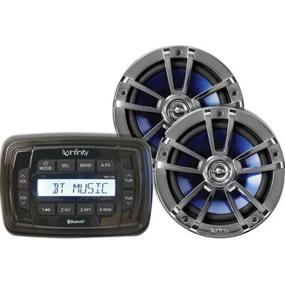 Infinity Mpk250 Stereo Pack - Marine Speakers, Bluetooth, USB Infinity Mpk250 Stereo Pack - Marine Speakers, Bluetooth, USB