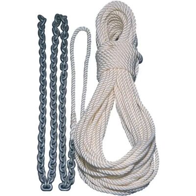 Lewmar G4 Anchor Rope - 1/2 x 300 ft, Chain Line 1/4 x 15 ft - White Lewmar G4 Anchor Rope - 1/2 x 300 ft, Chain Line 1/4 x 15 ft - White