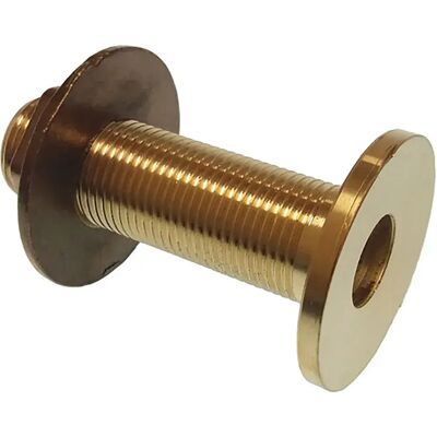 Goldenship Brass Thru Hull - Flat Head, 3/8" - Through Hull Fitting Goldenship Brass Thru Hull - Flat Head, 3/8" - Through Hull Fitting
