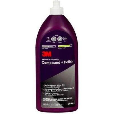 3M Gelcoat Brightener 946ml - Marine Surface Cleaner 3M Gelcoat Brightener 946ml - Marine Surface Cleaner