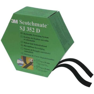 3m Sj352d Velcro Tape 5 M Black 25 mm unisex 3m Sj352d Velcro Tape 5 M Black 25 mm unisex