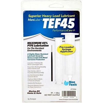 Forespar Tef45 30cc Lubricant White One Size unisex Forespar Tef45 30cc Lubricant White One Size unisex