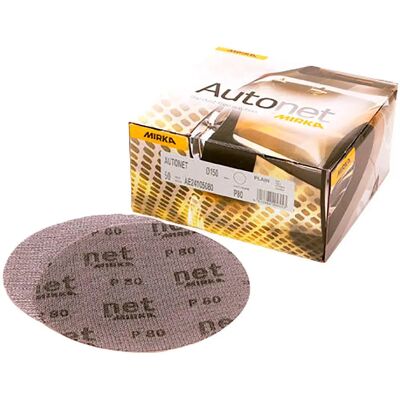 Mirka Autonet P400 Sandpaper 152.4 Mm 50 Units Grey One Size unisex Mirka Autonet P400 Sandpaper 152.4 Mm 50 Units Grey One Size unisex
