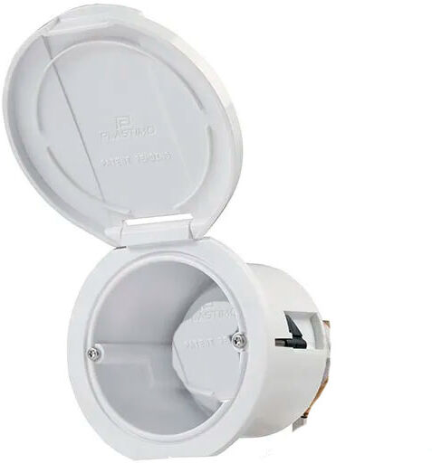 Plastimo Round Flexible Cover Water Outlet Box White One Size unisex