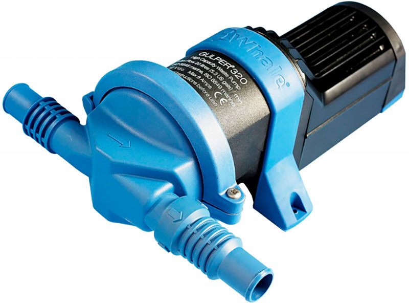Whale Gulper 320 19l/min Bilge Pump 24v Black / Light Blue 19-25 mm unisex