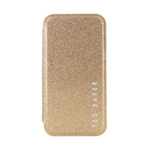 Ted Baker DIANOE Gold Glitter Mirror Folio Phone Case for iPhone 12