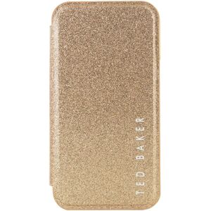 Ted Baker DIANOE Gold Glitter Mirror Folio Phone Case for iPhone 12 Pro