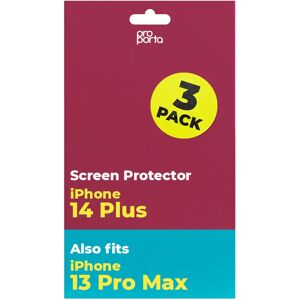 Proporta iPhone 13 Pro Max / iPhone 14 Plus Tempered Glass Multipack Screen Protector