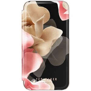 Ted Baker Mirror Folio Case for iPhone 14 - Porcelain Rose (Black)