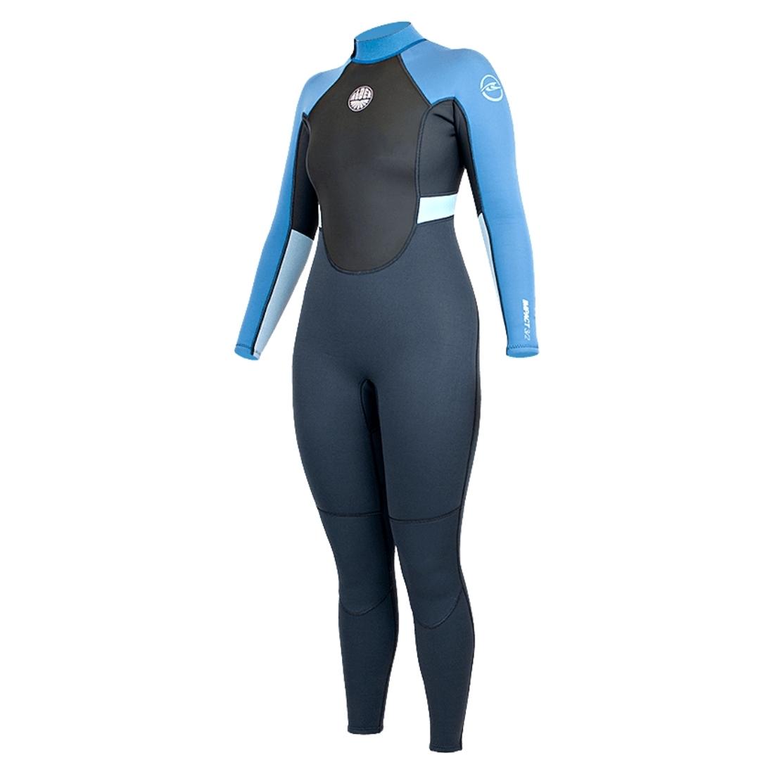 Alder Women&apos;s Impact 3/2mm Full Back Zip Wetsuit 2022 - Graphite - Graphite - Size: 2X-Large