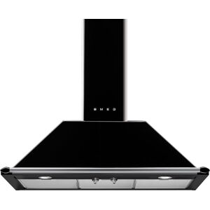 Smeg KT90BLE 90cm Victoria Chimney Hood - Gloss Black