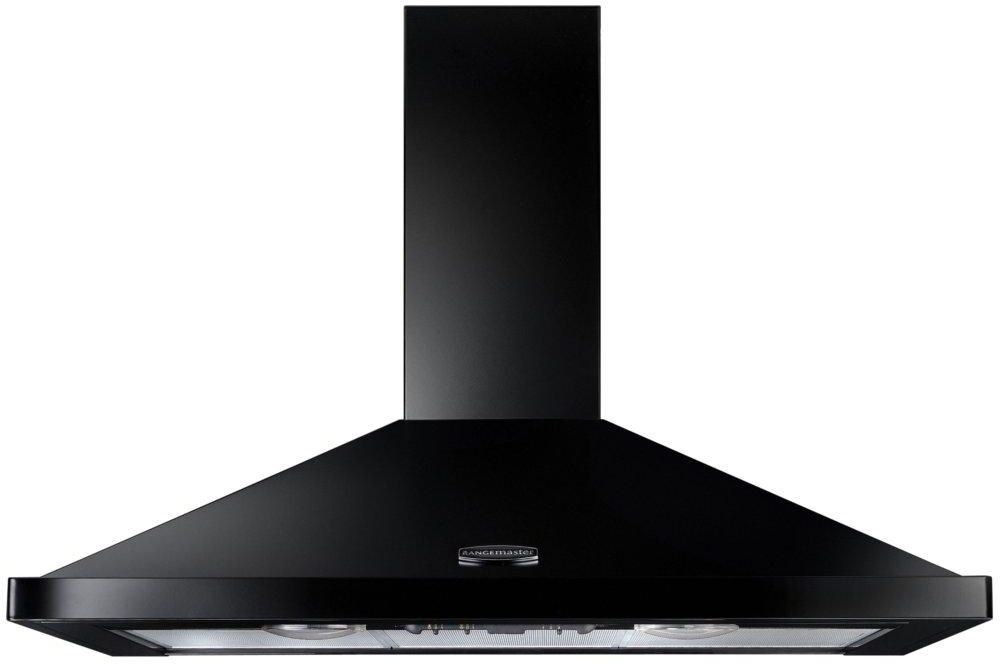 Rangemaster LEIHDC100BC 100cm Chimney Cooker Hood - Black