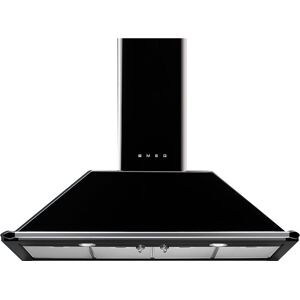 Smeg KT110BLE 110cm Victoria Chimney Cooker Hood-Black