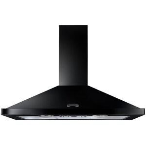 Rangemaster LEIHDC100BC 100cm Chimney Cooker Hood - Black