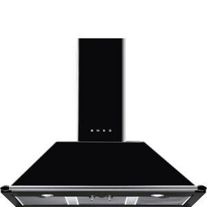 Smeg KT100BLE 100cm Victoria Cooker Hood - Black