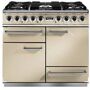 Falcon 1092mm F1092DXDFCR/CM Deluxe Dual Fuel Range Cooker Cream/Chrome Trim