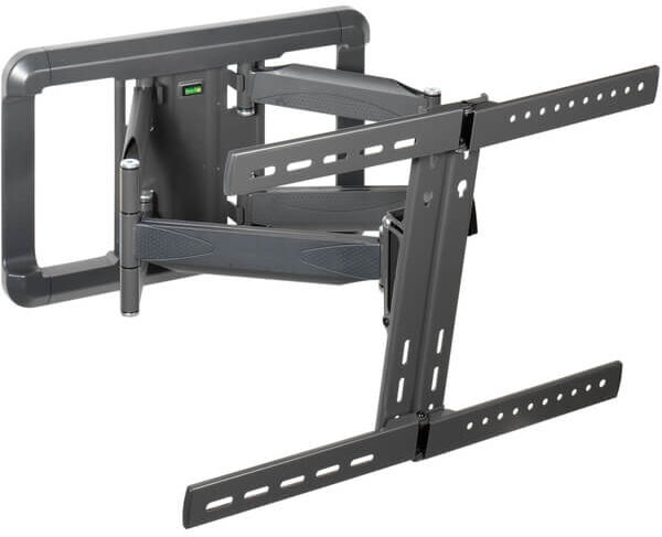 Vivanco 37990 Full Motion Double Arm tv Wall Bracket Up To 85 inches Or 60Kg max - Black