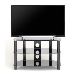 Ttap C303C-1200-3BB Vantage 3-Shelf Glass TV Stand