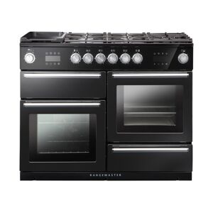 Rangemaster NEX110SODFFCB/C Nexus Steam 110cm Dual Fuel Range Cooker- Charcoal Black/Chrome