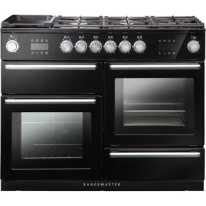 Rangemaster NEX110SODFFBL/C Nexus Steam 110cm Dual Fuel Range Cooker -Black