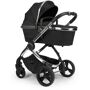 iCandy IC2236 Peach Pushchair and Carrycot - Chrome Black Twill