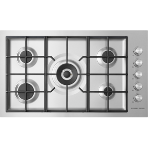 Fisher & Paykel Fisher Paykell CG905DWNGFCX3 900Mm Wide Gas On Steel 5 Burner - Side Mounted Control Knobs