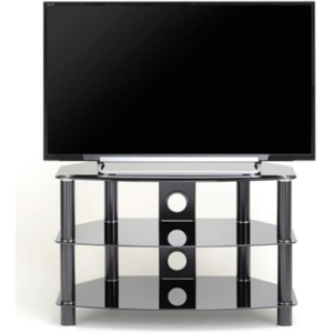 Ttap C303C-1200-3BB Vantage 3-Shelf Glass TV Stand