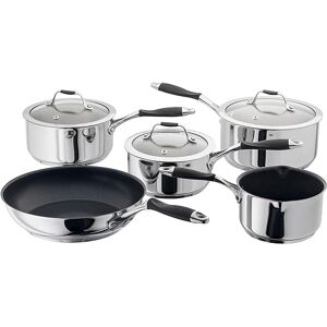 Stellar JMC1 James Martin 5 Piece Saucepan Set Non-Stick Stainless Steel