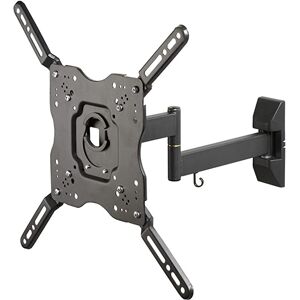 Vivanco 37980 Double Arm Full Motion Wall Bracket in Black