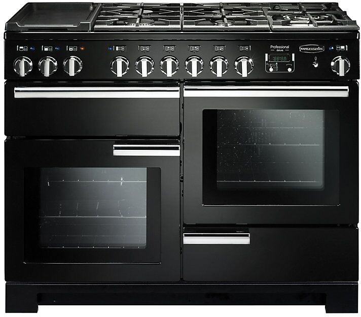 Rangemaster PDL110DFFGB/C Professional Deluxe Dual Fuel 110 Range Cooker Black Chrome