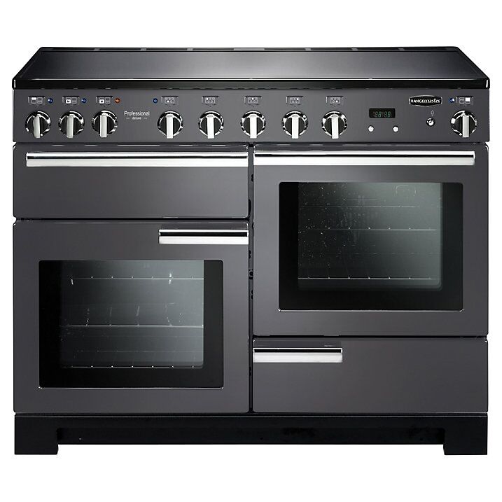 Rangemaster PDL110EISL/C Professional Deluxe Induction 110 Range Cooker Slate Chrome