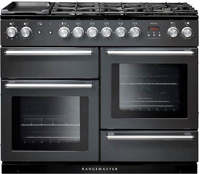 Rangemaster NEX110DFFSL/C Nexus Dual Fuel 110 Range Cooker - Slate Chrome